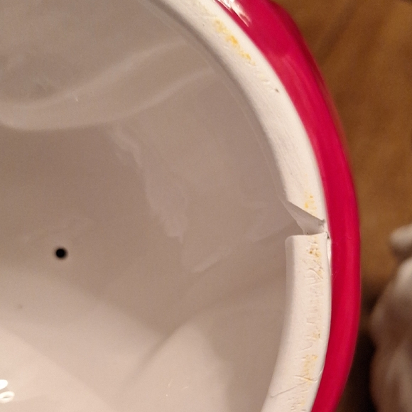 Santa Claus Cookie Jar with Red Hat - Picture 4 of 6